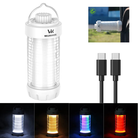 Wurkkos CL01 Camping Lantern 550LM Rechargeable LED Flashlight Waterproof