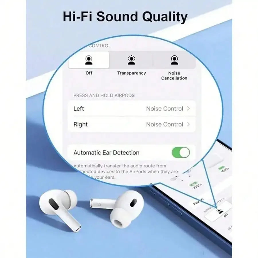 Wireless Earbuds Pro 2nd Generation With Noise Cancelling Mic