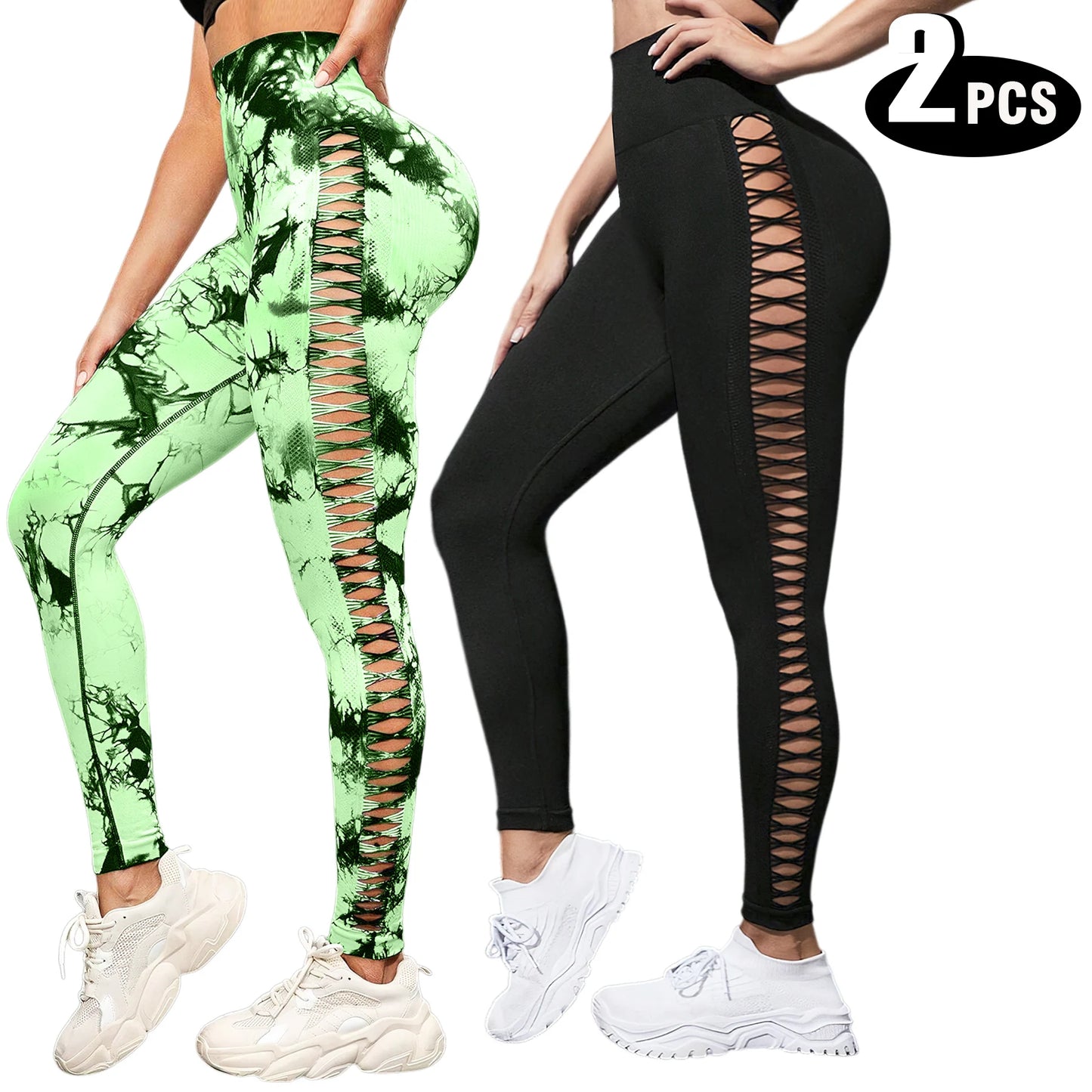 Women's High Waist Seamless Yoga Leggings Athletic Fitness