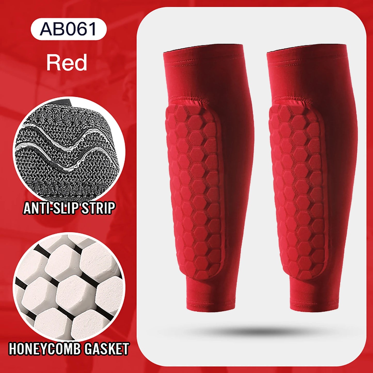 Football Shin Guard Socks Sleeve With Foam Calf Compression Pads