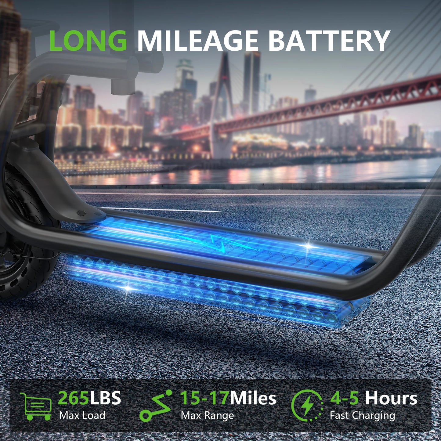 MAXSHOT Electric Scooter With Seat 15 Mile Range 19 MPH