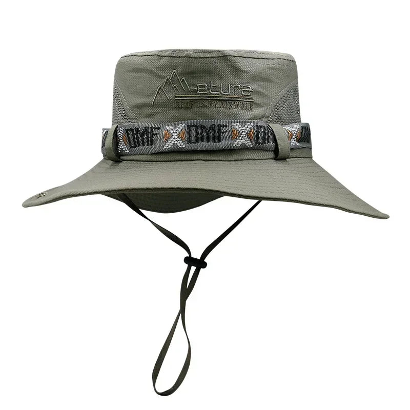Unisex Outdoor UV Protection Bucket Hat With Wide Brim
