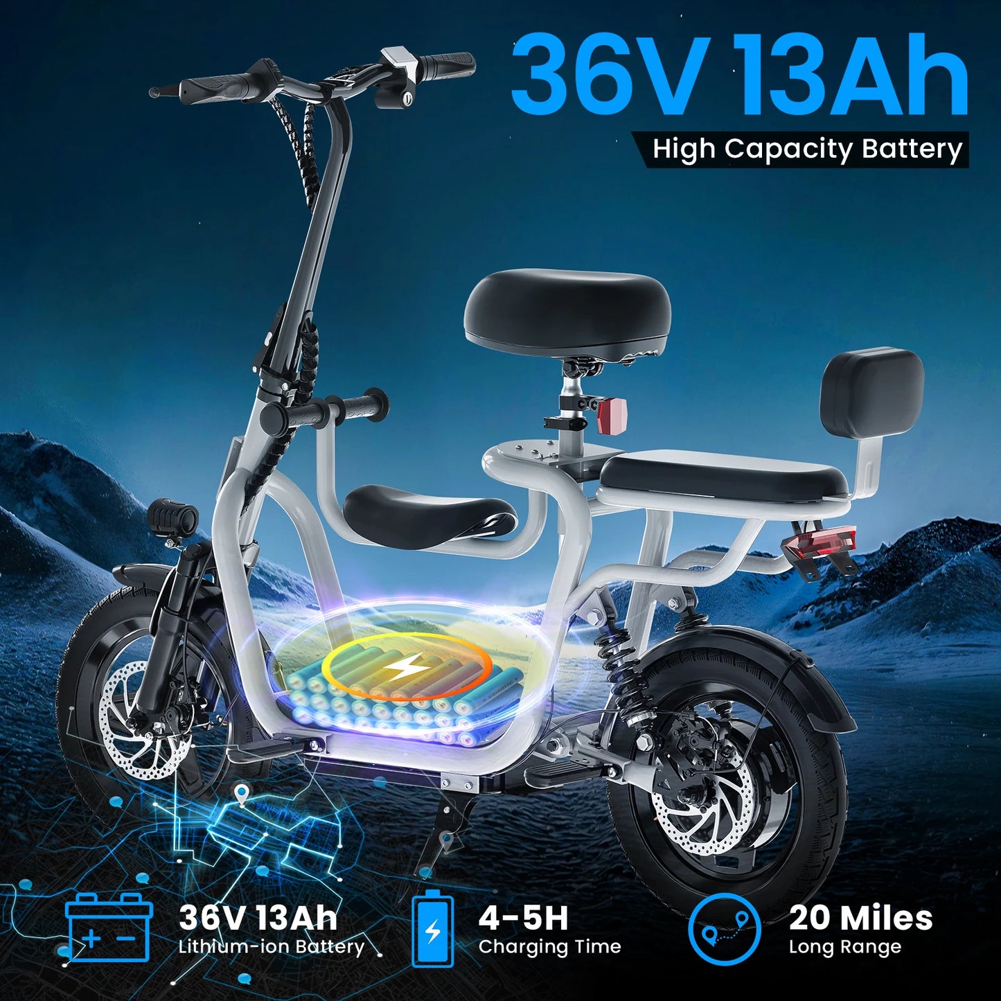 EILLEO SPACEWALK Electric Scooter With Adjustable Seat