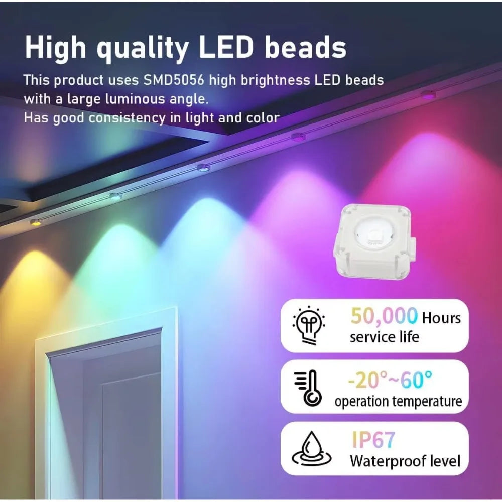 MIMIRGB Smart Permanent Outdoor Eave Lights With App Remote Control