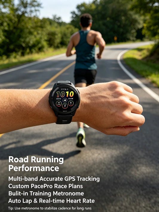 Garmin Forerunner 265 GPS Running Smartwatch With Multi Band Heart Rate