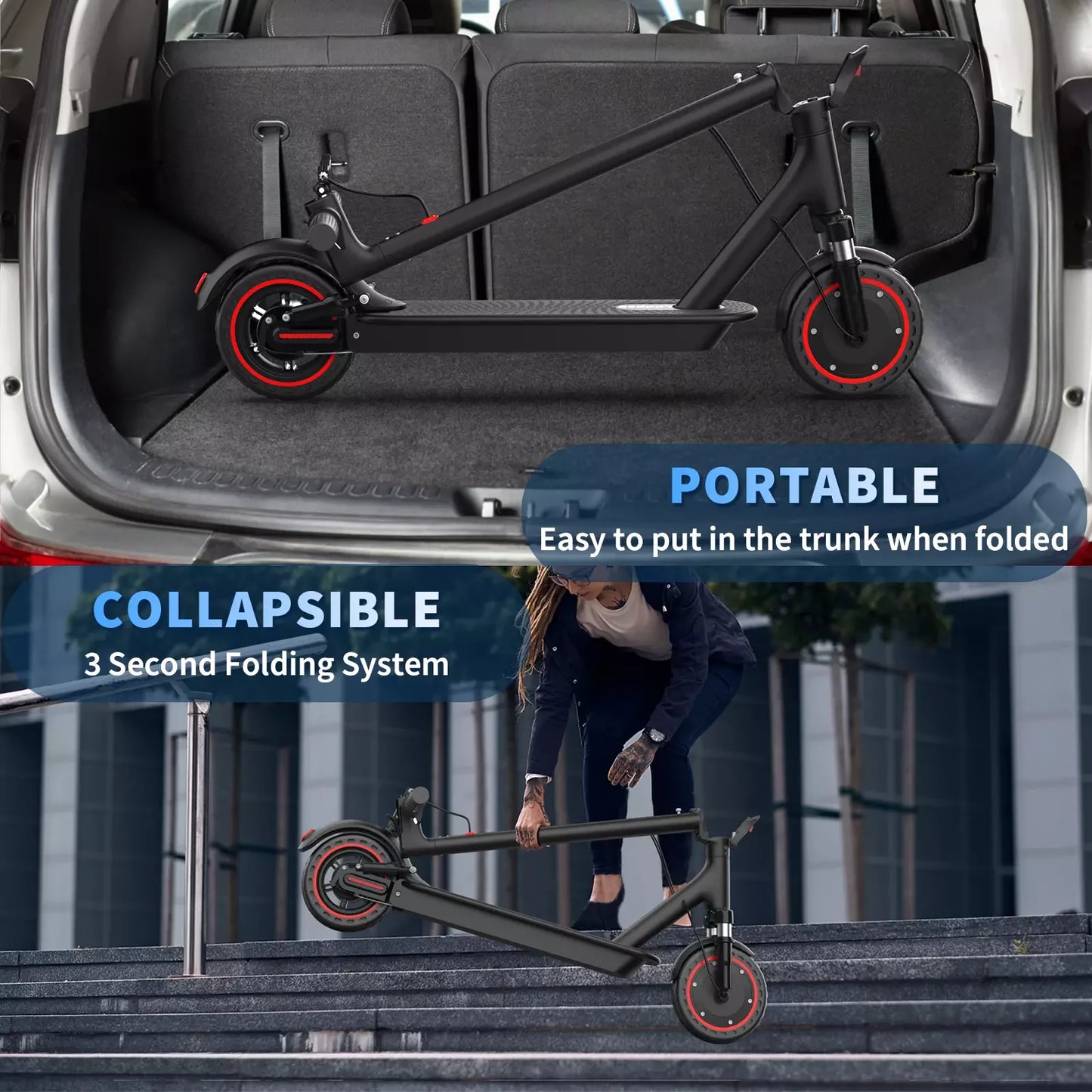 Ladped LP07 Electric Scooter 350W 19mph Dual Suspension App Control