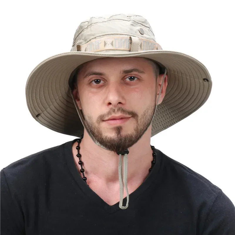 Unisex Outdoor UV Protection Bucket Hat With Wide Brim