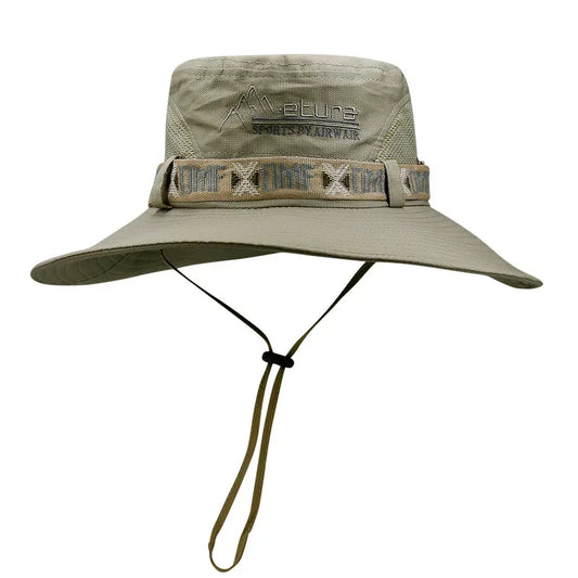 Unisex Outdoor UV Protection Bucket Hat With Wide Brim