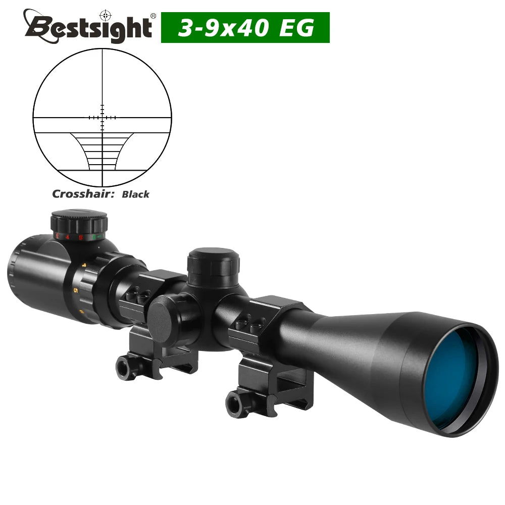 Nabila 3-9x40 Illuminated Scope With Mounts