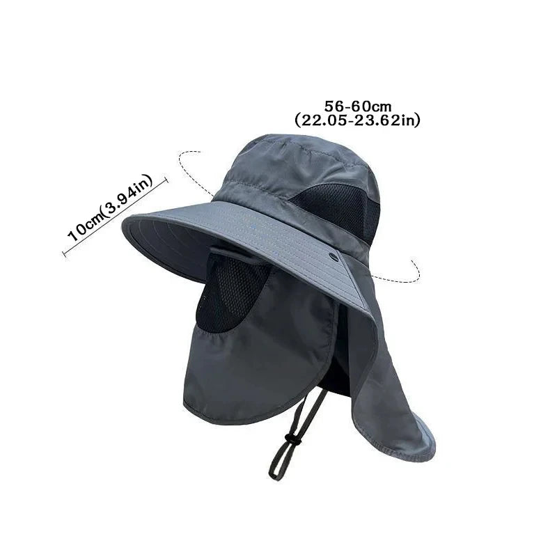 Outdoor Sun Hat For Men Wide Brim UV Protection Cap