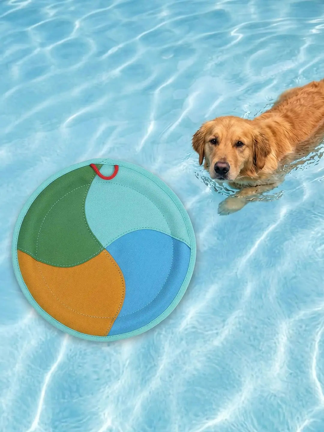 Nylon Dog Frisbee Flying Disc Toy For Fetching Outdoor Play