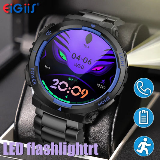 Eigiis Smart Watch With Led Flashlight And Sport Modes