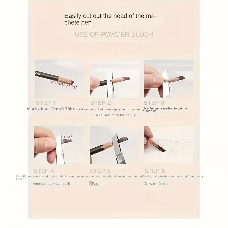 Waterproof Eyebrow Pencils 4 Pack Dual Ended With Spoolie Brush