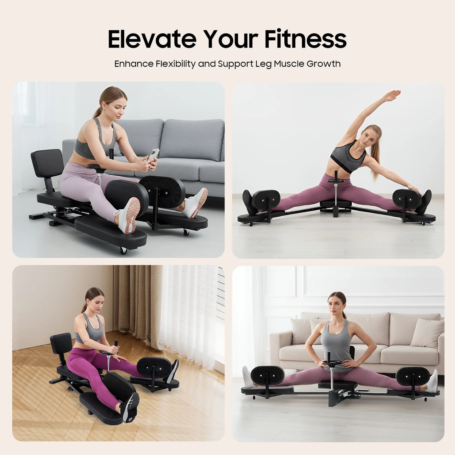 Leg Stretcher 220Lbs Heavy Duty Split Machine For Flexibility