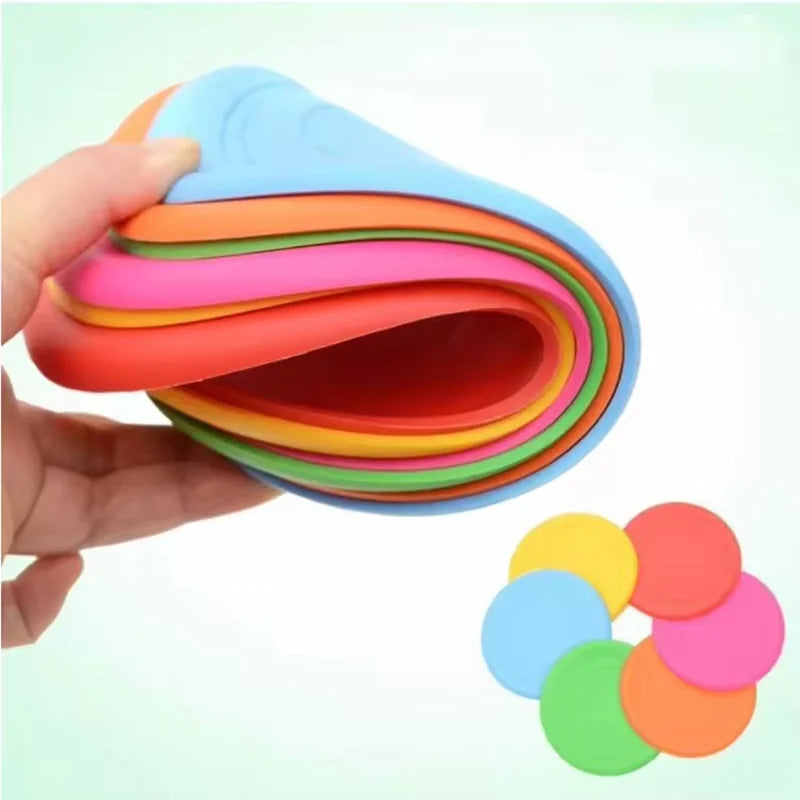 Durable Chewable Frisbee Toy For Dogs Tear Resistant Rubber Disc