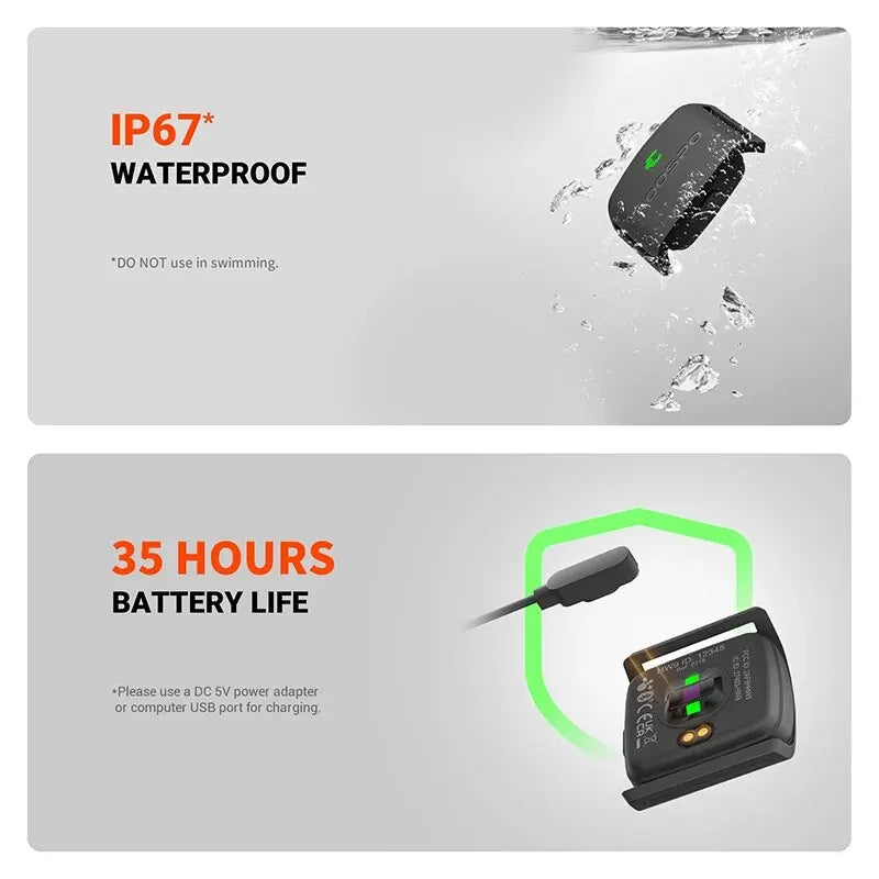 COOSPO HW9 Heart Rate Arm Band Monitor With HR Zones