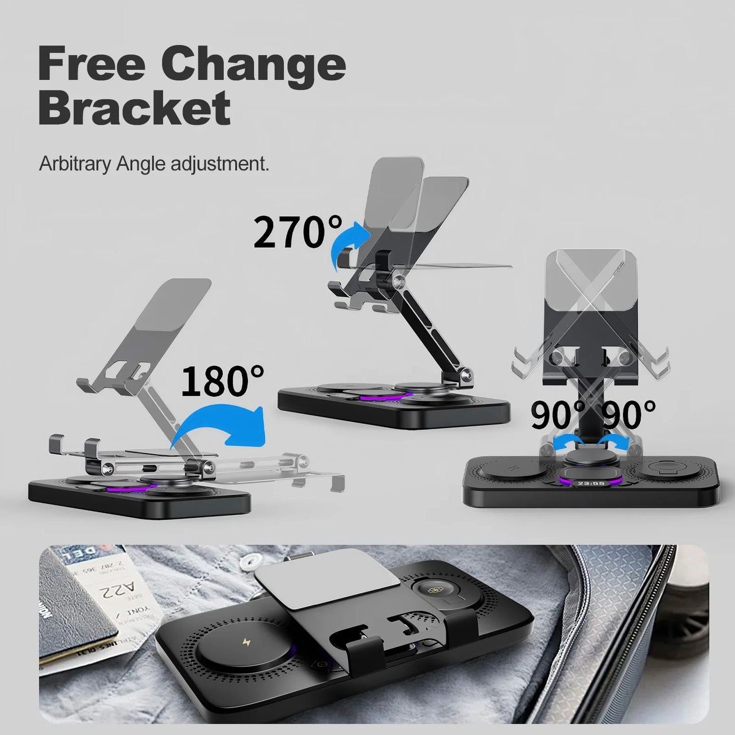 7 In 1 Wireless Charger Station IPhone IPad Watch AirPods