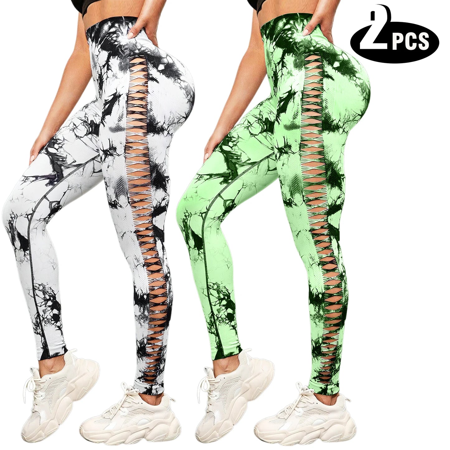 Women's High Waist Seamless Yoga Leggings Athletic Fitness