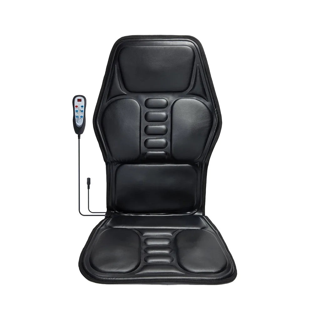 HOMEMASSA Massage Chair Pad With Heat Back Massage Seat Cushion 9 Modes