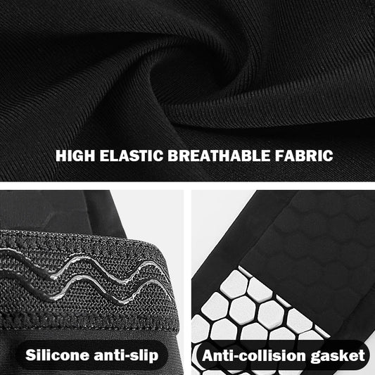 Football Shin Guard Socks With Foam Calf Honeycomb Pads
