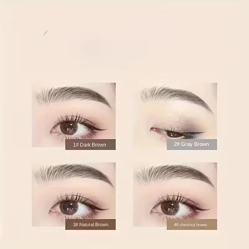 Waterproof Eyebrow Pencils 4 Pack Dual Ended With Spoolie Brush