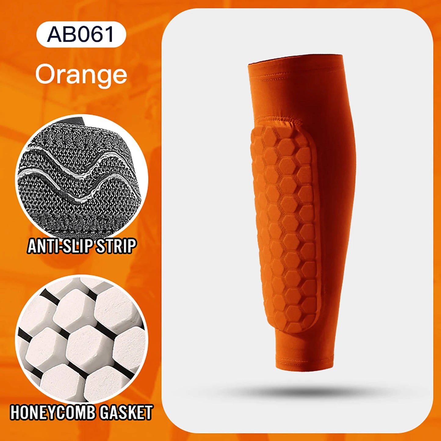 Football Shin Guard Socks With Foam Calf Honeycomb Pads