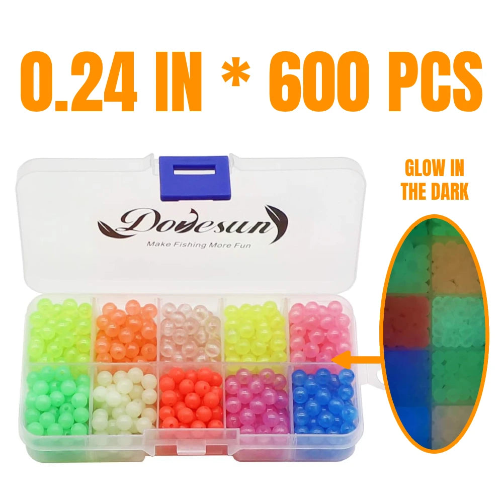 Glow In The Dark Fishing Beads Kit Luminous Night Fishing