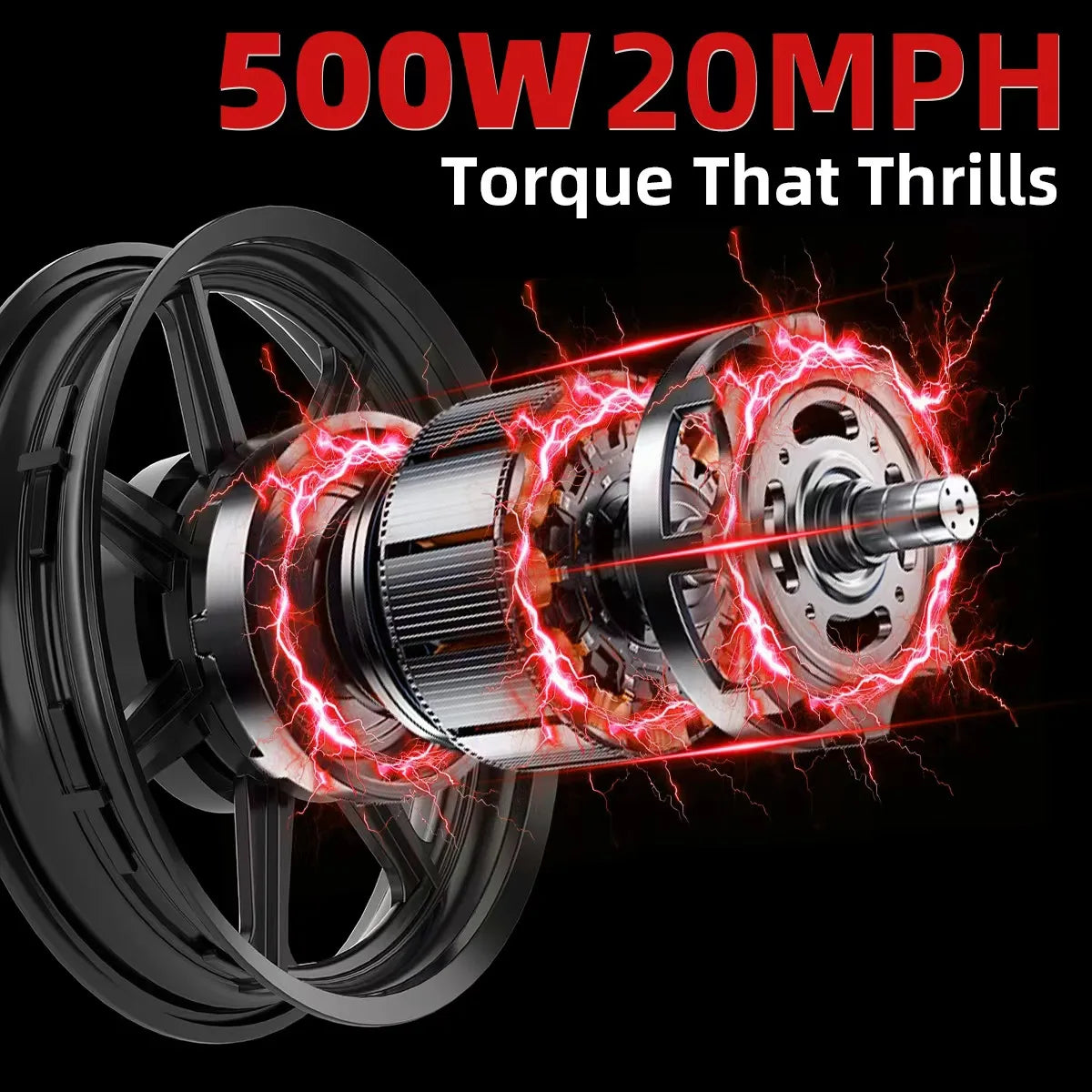 UPlee Electric Bike 500W Brushless Motor 48V 15Ah Battery Long Range