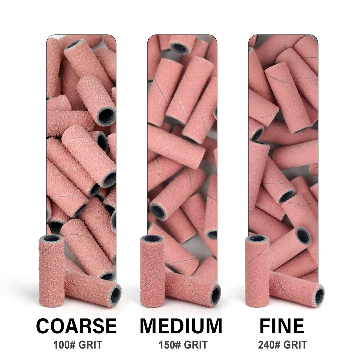 Maryton Nail Drill Bits Sets 3mm Mini Sanding Bands Kits