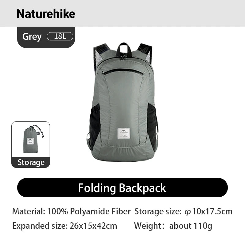 Naturehike Ultra Lightweight 18L Nylon Camping Backpack