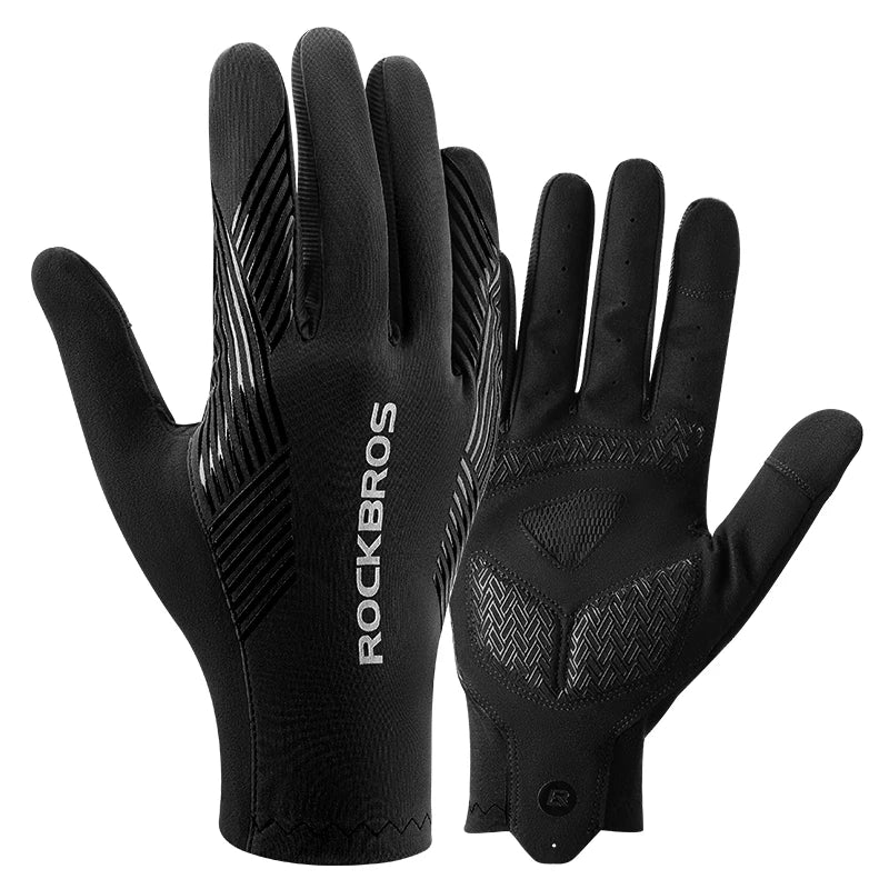 Rockbros Sports Cycling Gloves Breathable Full Finger Touchscreen MTB