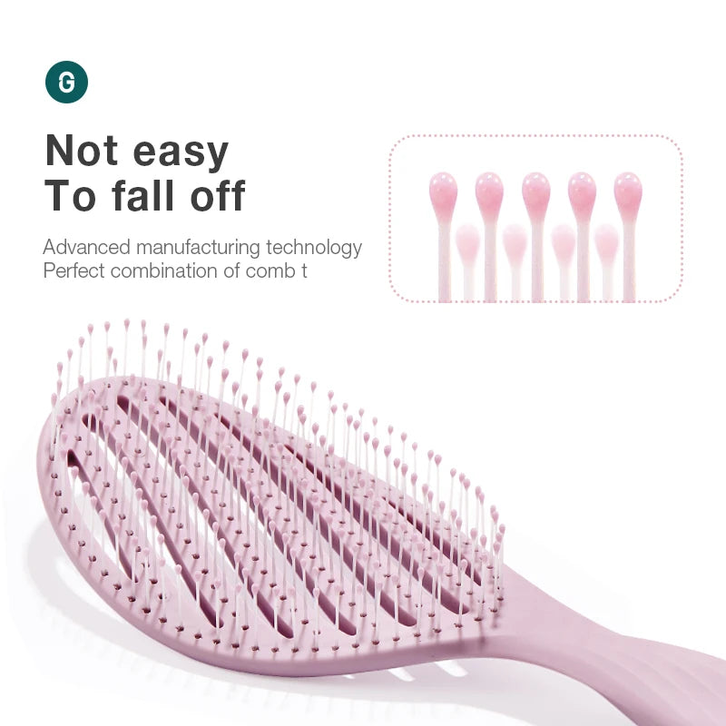 MR.GREEN Hollow Out Hair Brush For Scalp Massage And Detangling