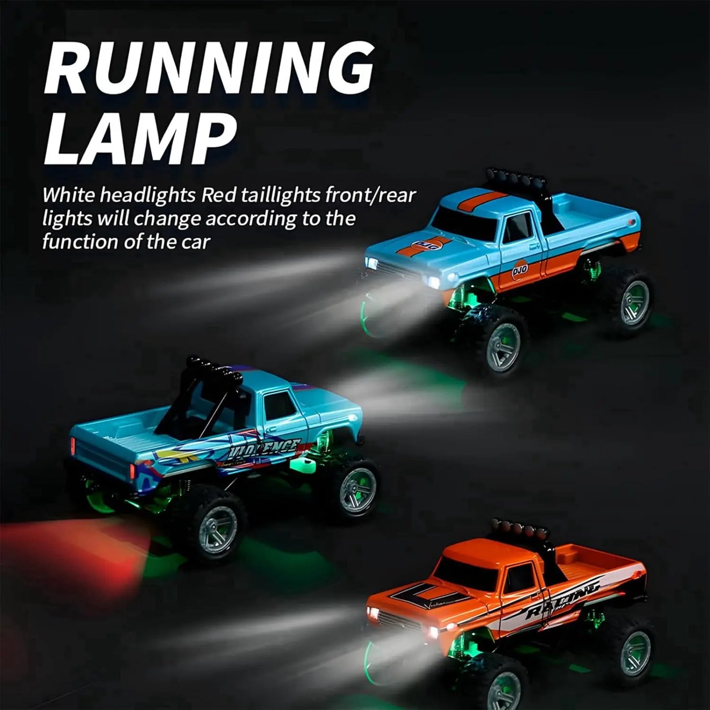 RC Truck Remote Control Monster Truck With LED Lights