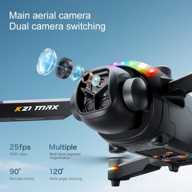 K21MAX Drone With Built-In 4.3 Inch Screen Remote Controller