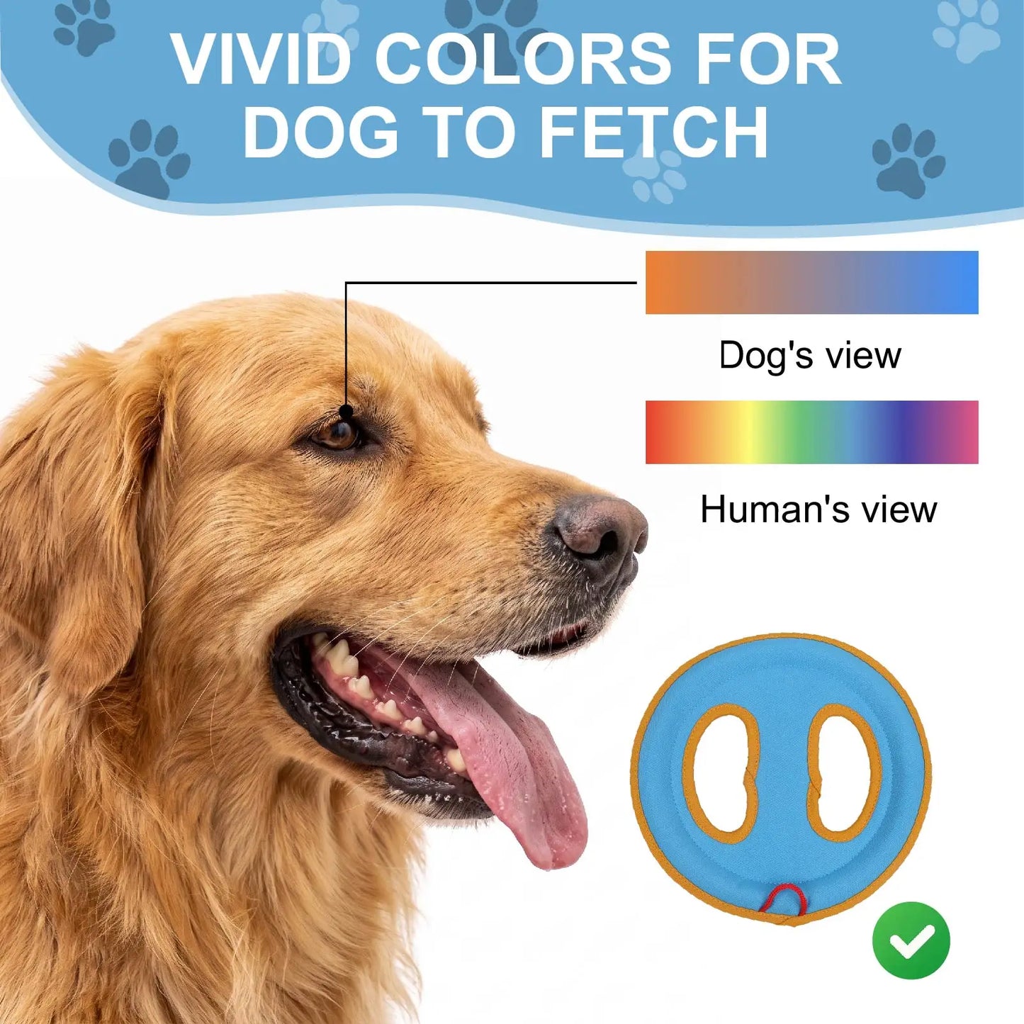 Floating Frisbee Dog Toy Bite Resistant Oxford Fabric Outdoor