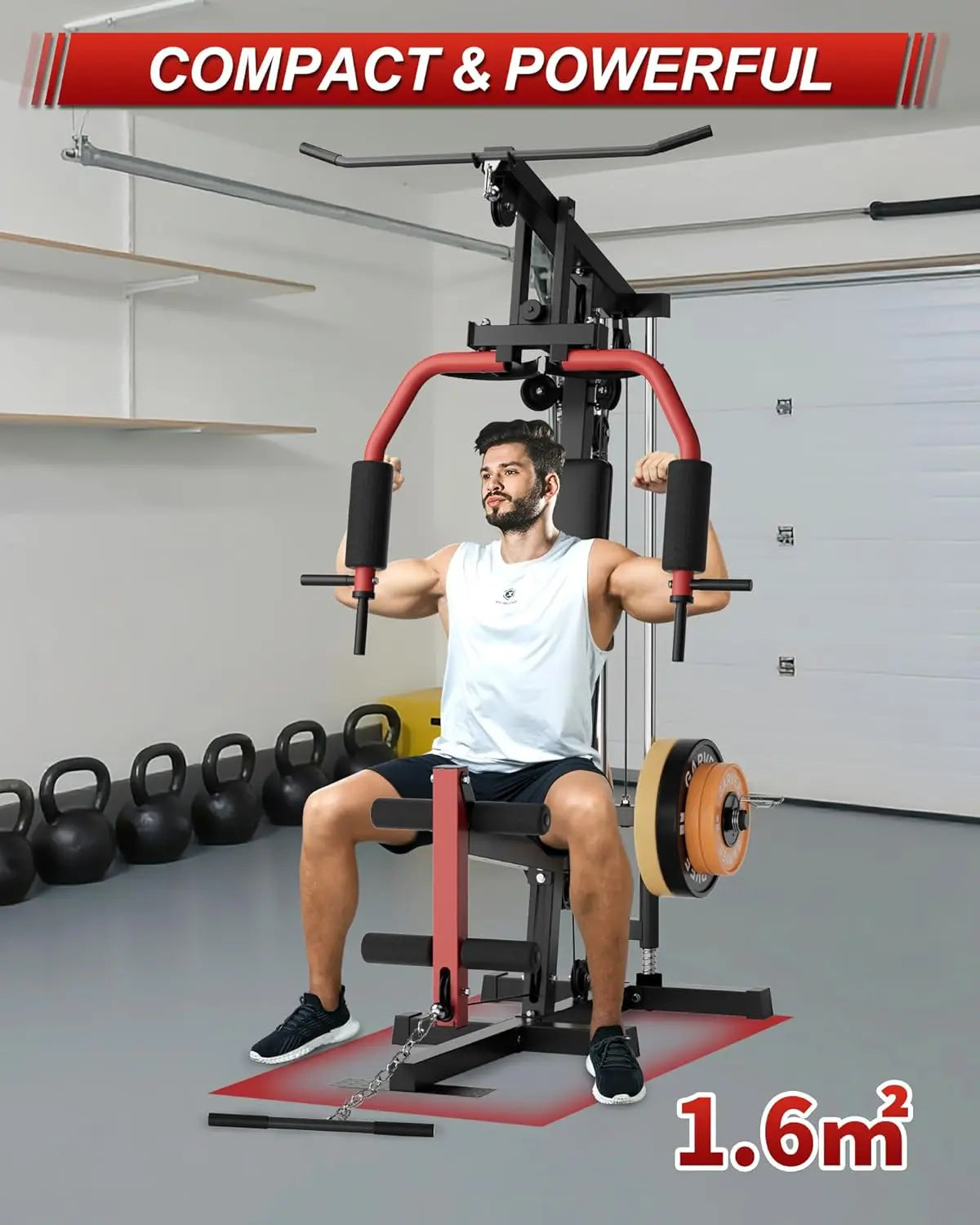 HiMISS All In One Home Gym Machine For Full Body Strength Training