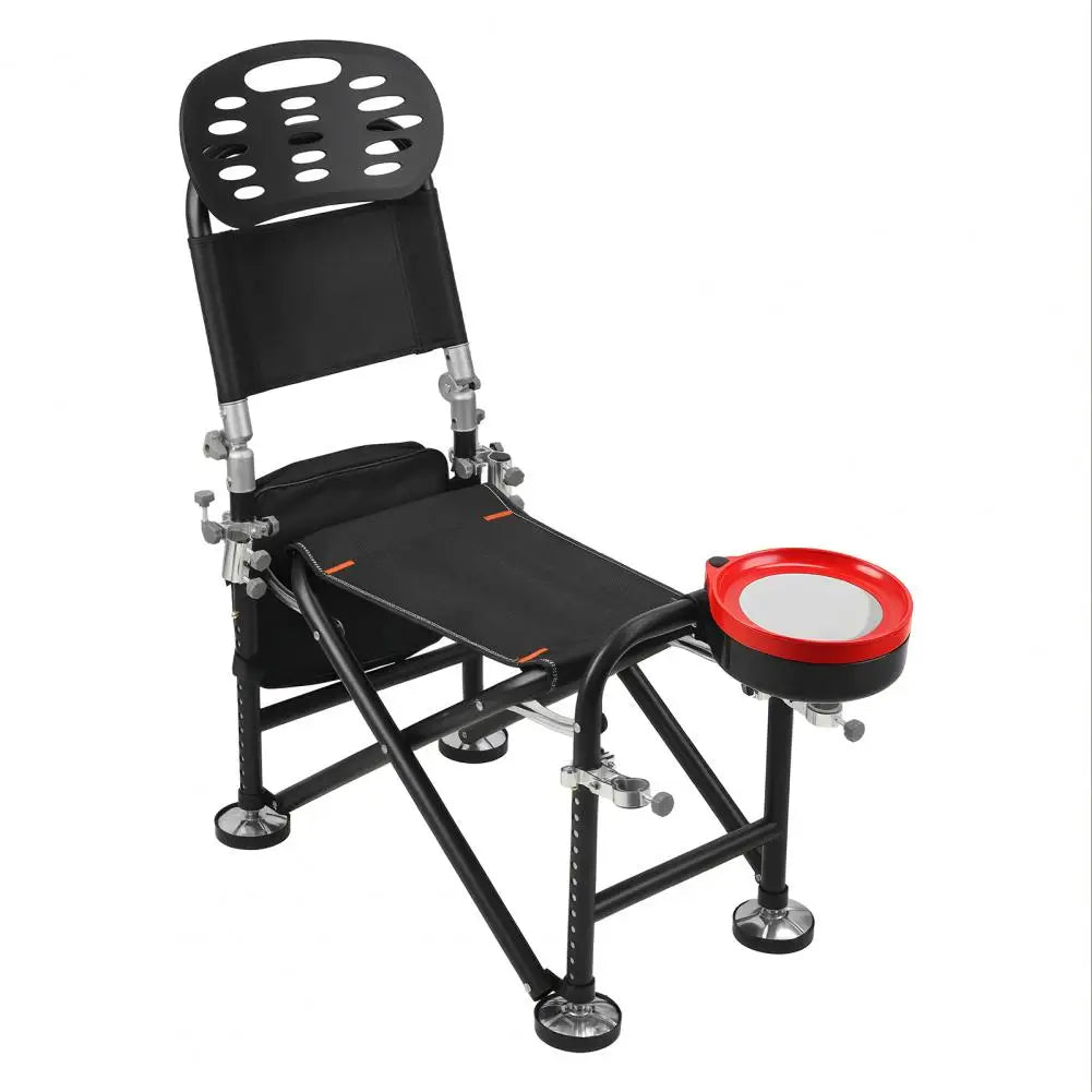 Adjustable Fishing Chair With Backrest And Rod Holder
