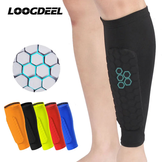 Football Shin Guard Sleeves With Foam Calf Compression Pads For Soccer