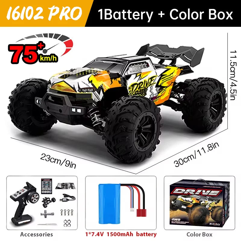 WLtoys 16101 Pro 4WD RC Car With LED Lights And Remote