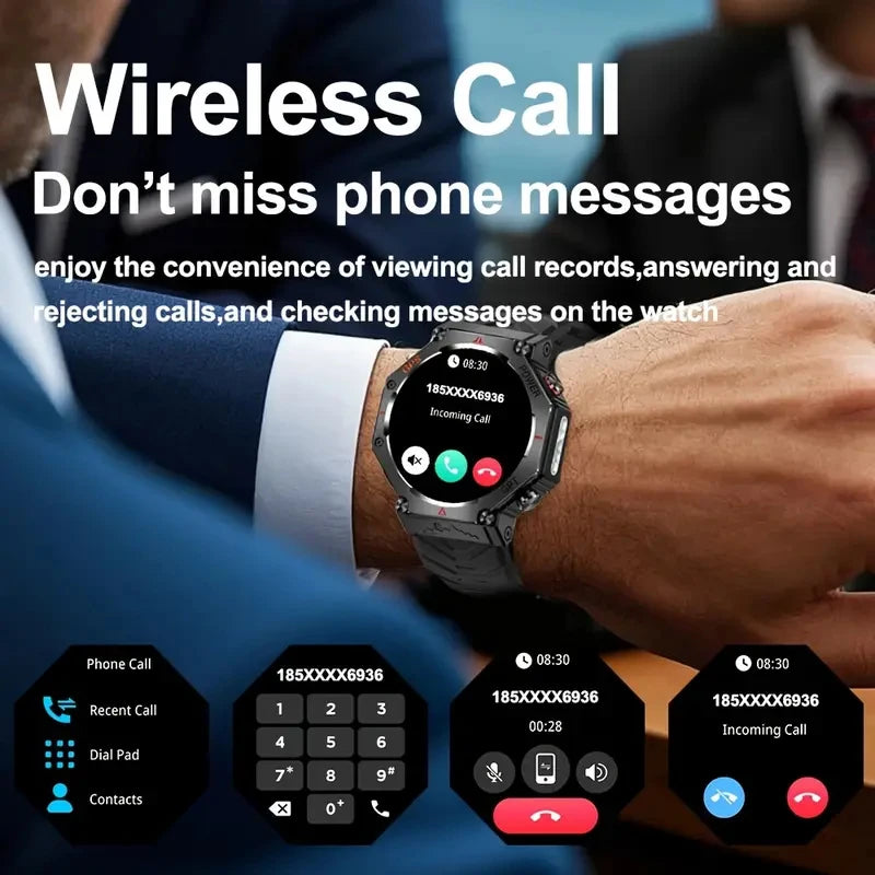 SENBONO GPS Smart Watch BuiltIn Waterproof Bluetooth Call Fitness Tracker