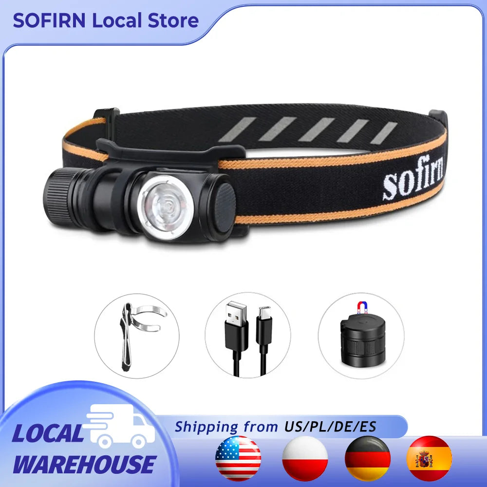 Sofirn HS10 USB Rechargeable Headlamp 1100 Lumens TIR Magnetic Tail