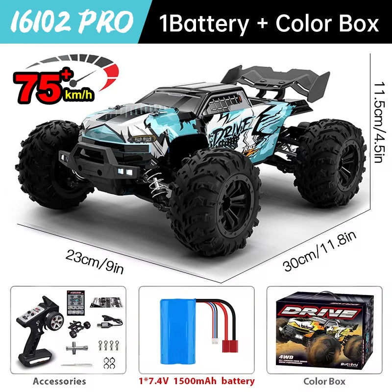 WLtoys 16101 Pro 4WD RC Car With LED Lights And Remote