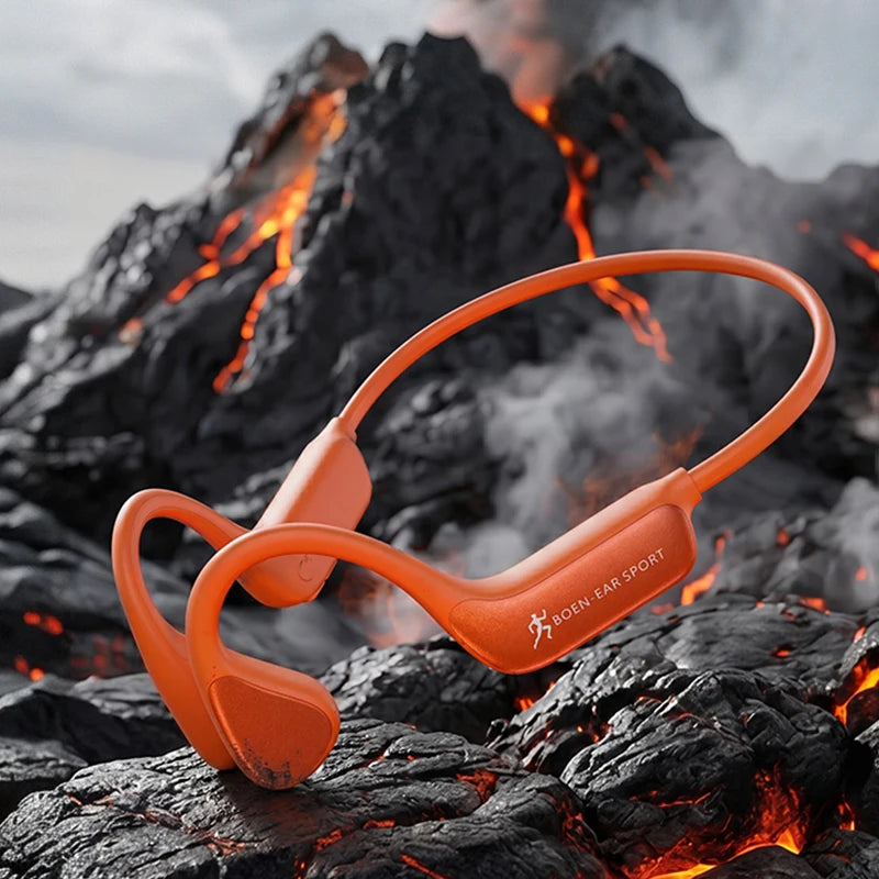 Bone Conduction Wireless Bluetooth Headphones With Mic And Waterproof