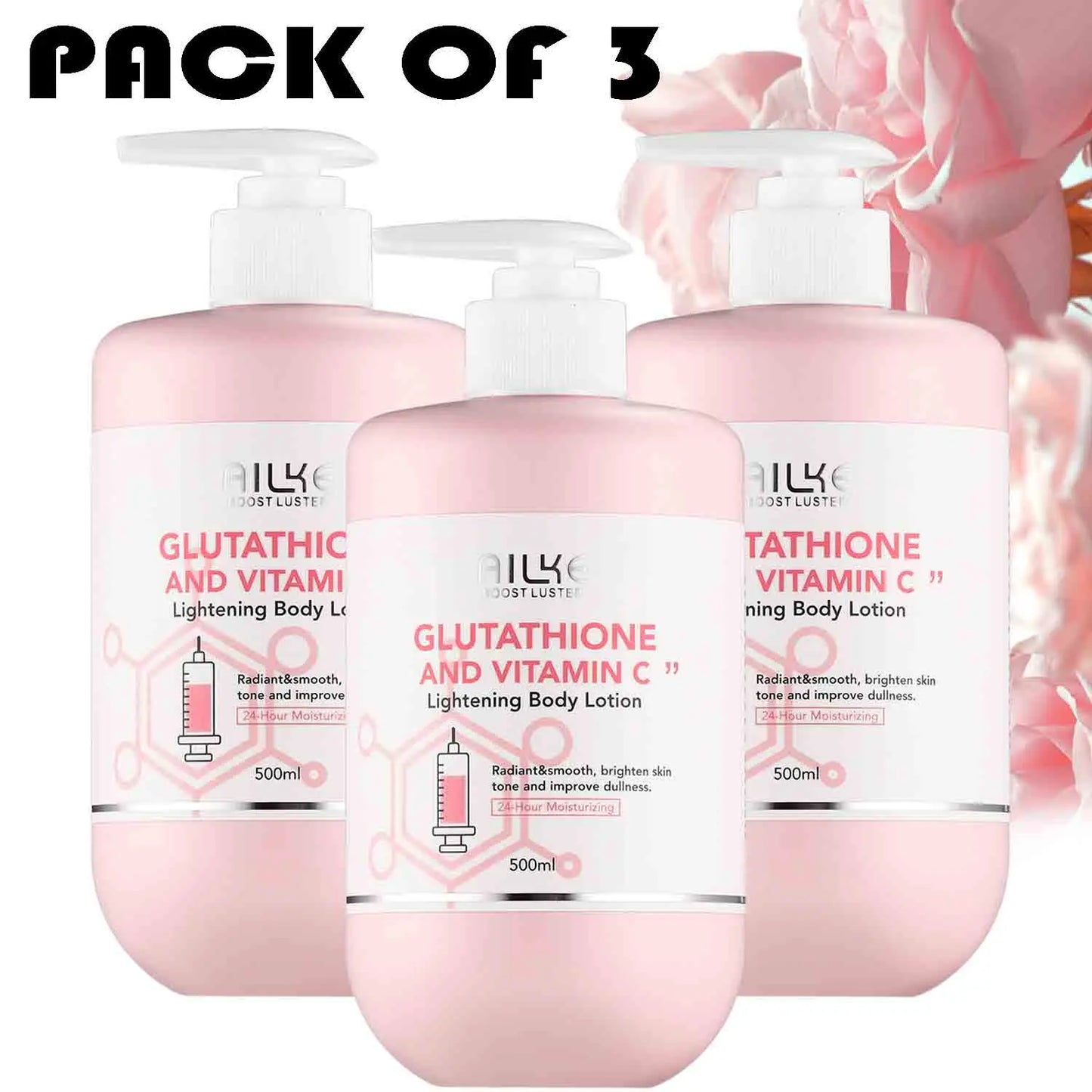 AILKE Brightening Skin Care Set With Vitamin C And Glutathione Moisturizing