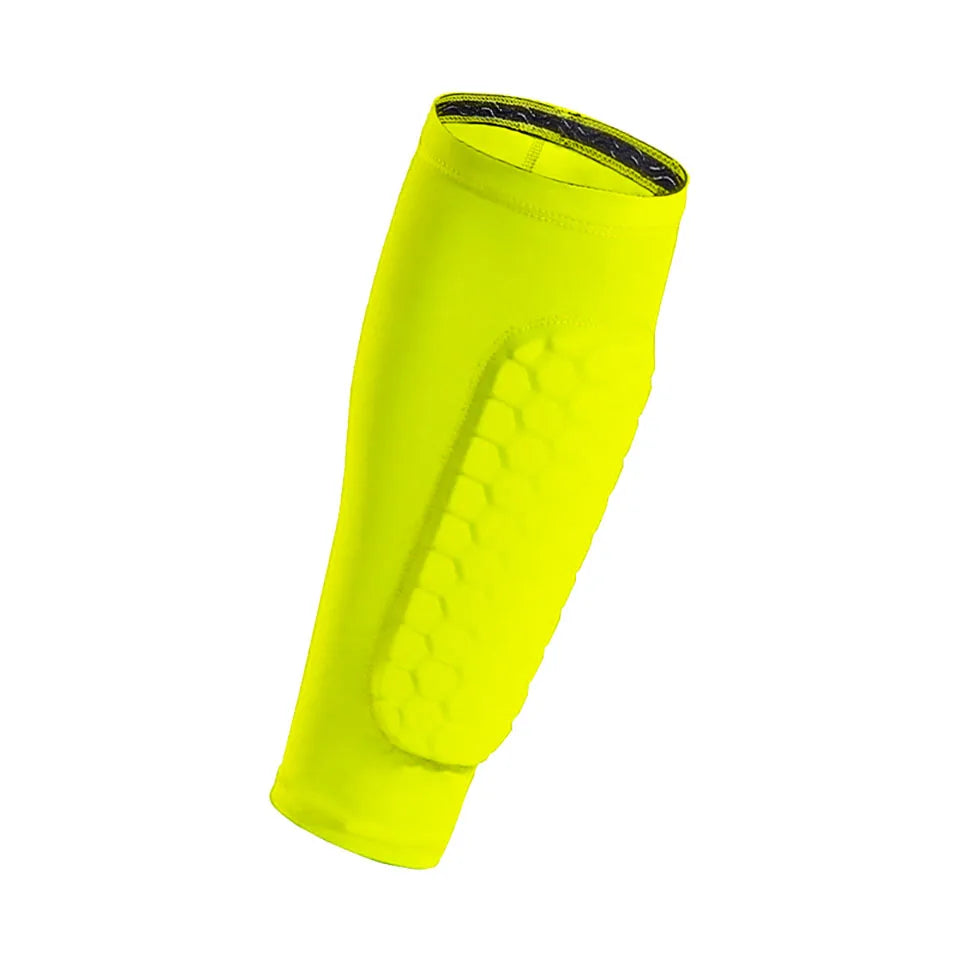 Football Shin Guard Sleeves With Foam Calf Compression Pads For Soccer