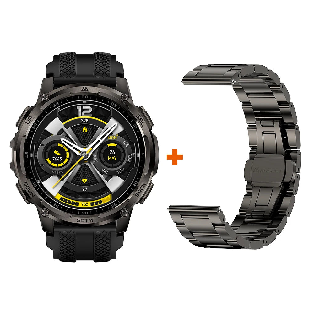 KOSPET Tank T4C Smartwatch Outdoor Rugged GPS Waterproof Fitness Tracker