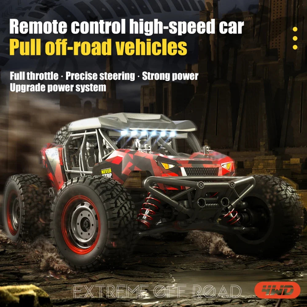 WLtoys 4WD RC Car With LED Remote Control Off Road Monster Truck