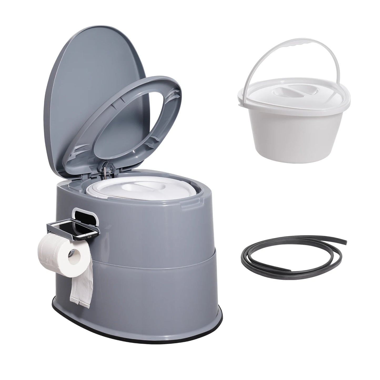 SucceBuy Portable Camping Toilet With 1.3 Gallon Detachable Inner Bucket