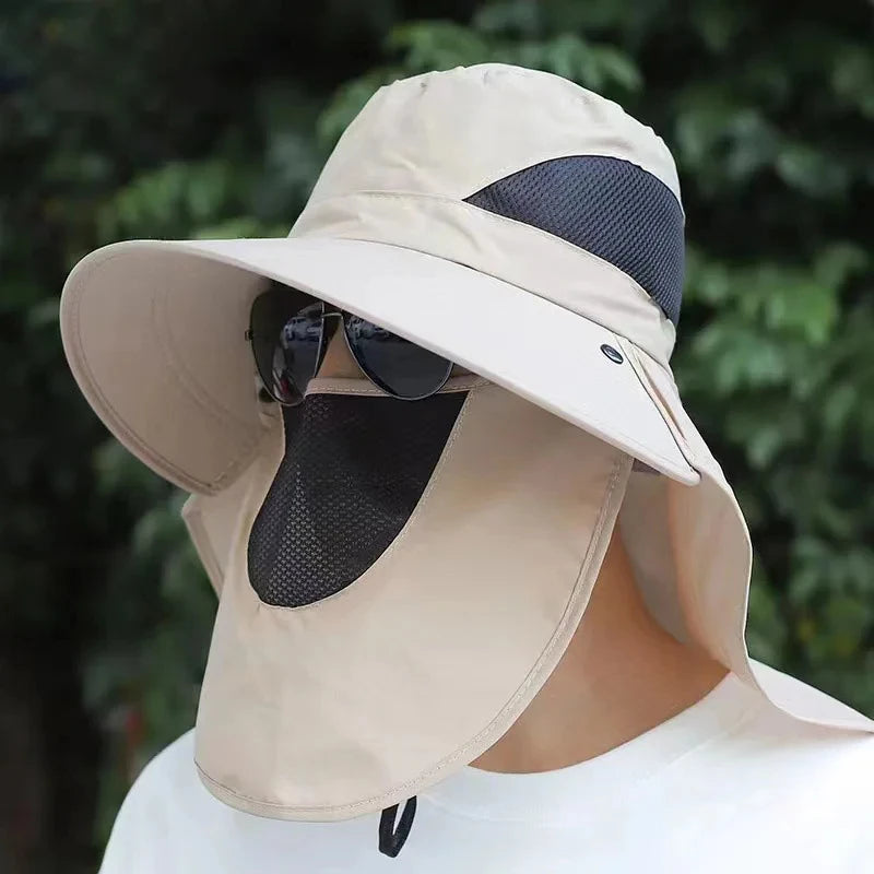 Outdoor Sun Hat For Men Wide Brim UV Protection Cap