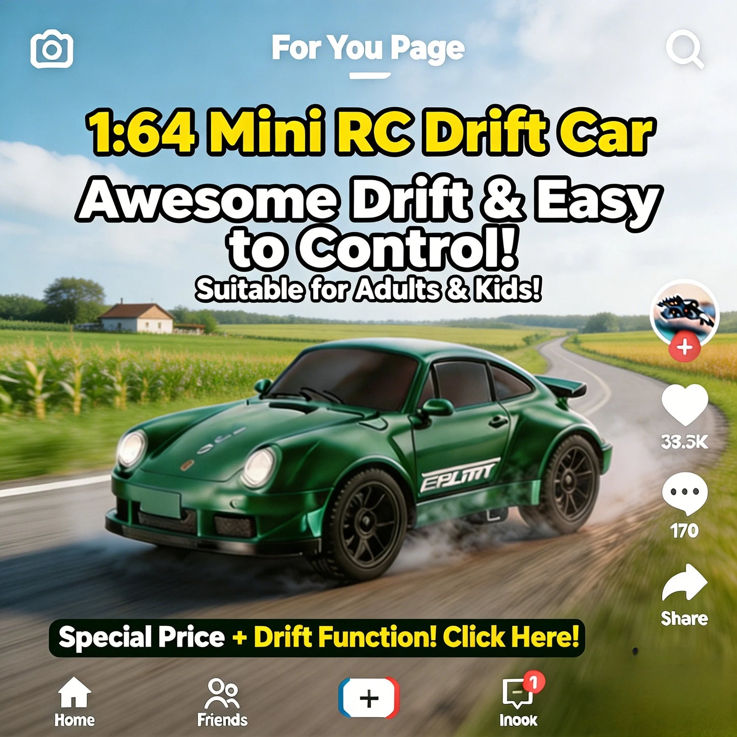 RC 911 Desktop Drift Car Remote Control Proportional Drift